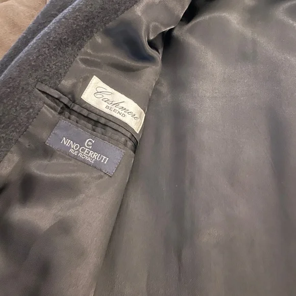 Nino Cerruti Cashmere Blend Top Coat - 42R
